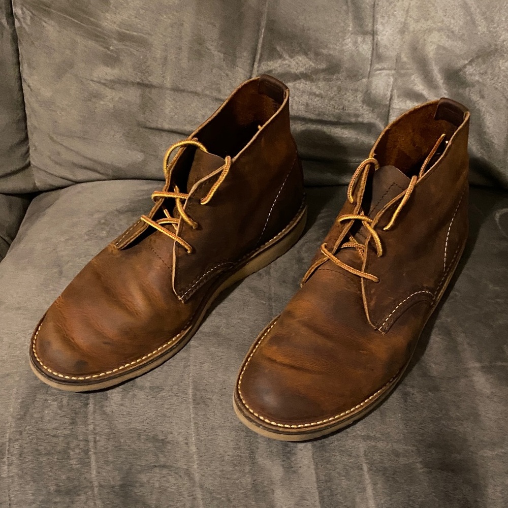 Red Wing Shoes Dark Brown Chukka Boots/ size 7 mens - Picture 2 of 7